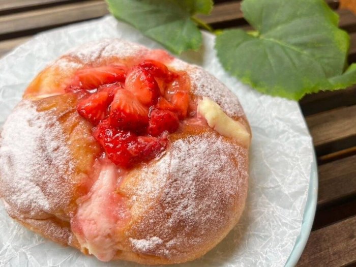 丹青の船井シェフによる、とちあいかとのコラボレーション スイーツ。とちあいかのマスカルポーネ