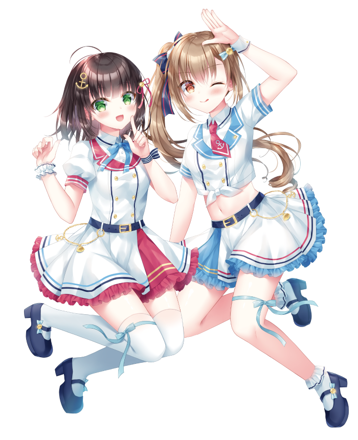 阪南市のご当地キャラの美海＆さくら