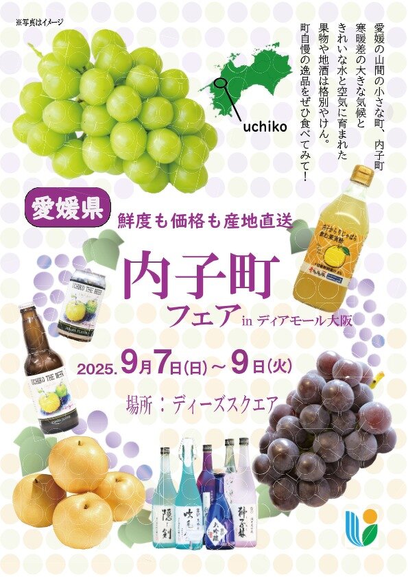 内子町観光イベントのチラシオモテ