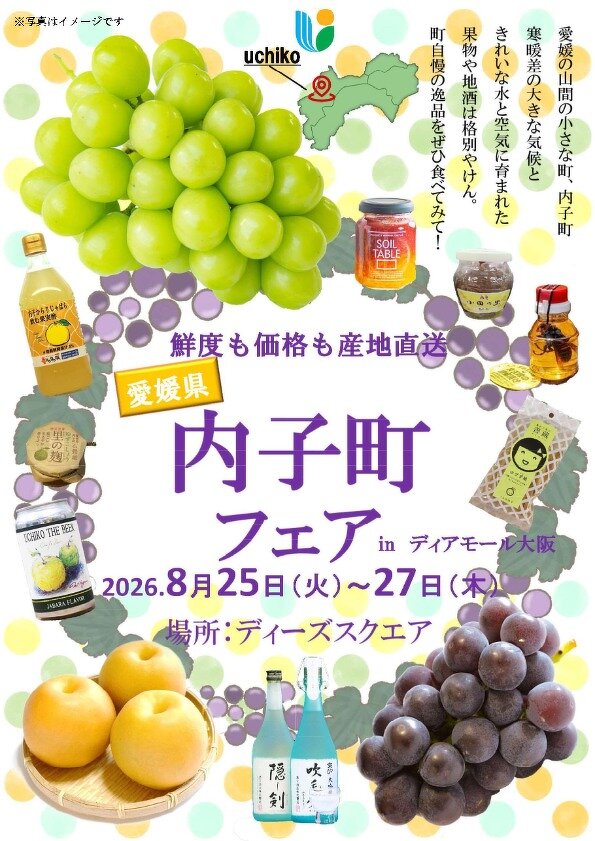 内子町観光イベントのチラシウラ